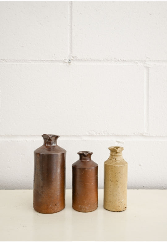 antique stoneware ink bottles