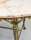 vintage french marble topped coffee table