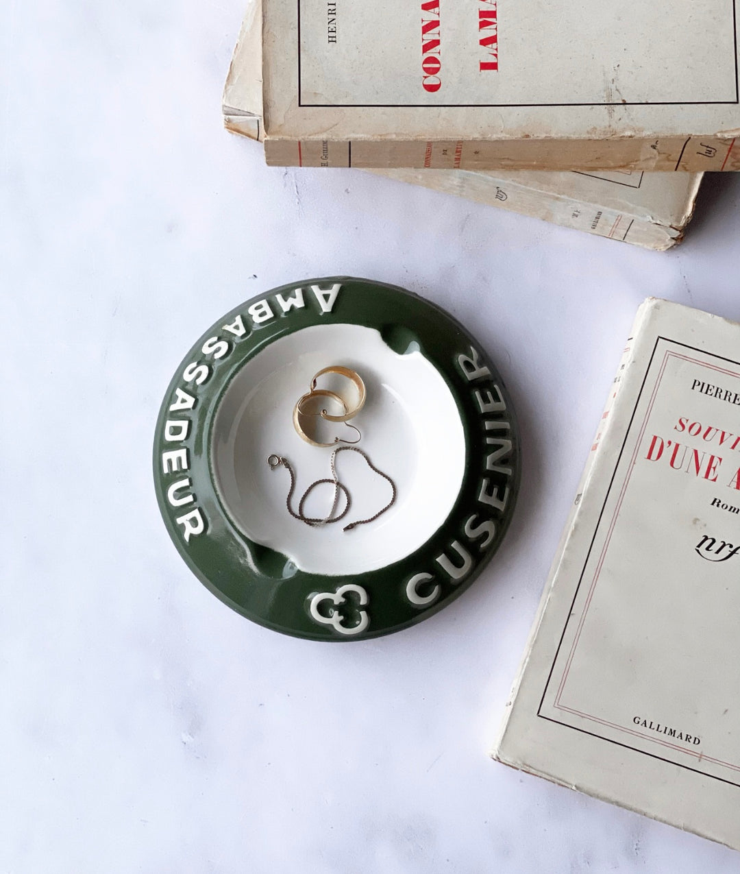 vintage french advertising ambassadeur ashtray