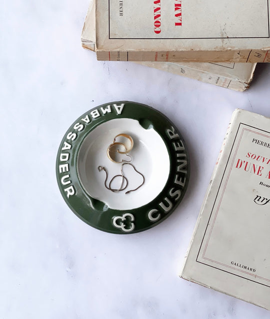 vintage french advertising ambassadeur ashtray