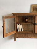 antique glass front cabinet