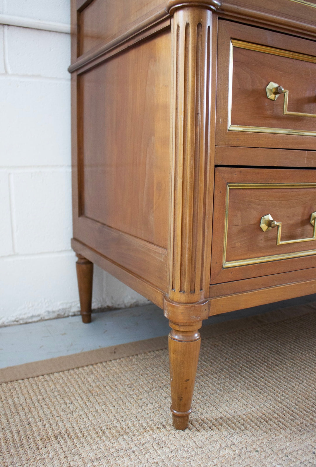 vintage french louis xvi style walnut commode