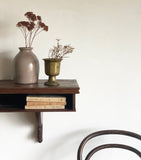 vintage ecclesiastical hymnal shelf