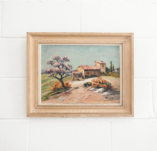 la maison sous le ciel bleu
