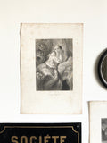 trio of antique French etchings