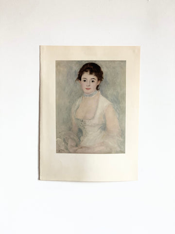 vintage art book print: “madame Henriot”, Renoir