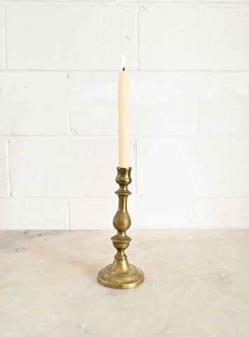 antique french brass candlestick