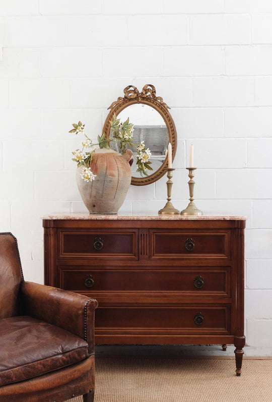 vintage French Louis XVI style cherry commode