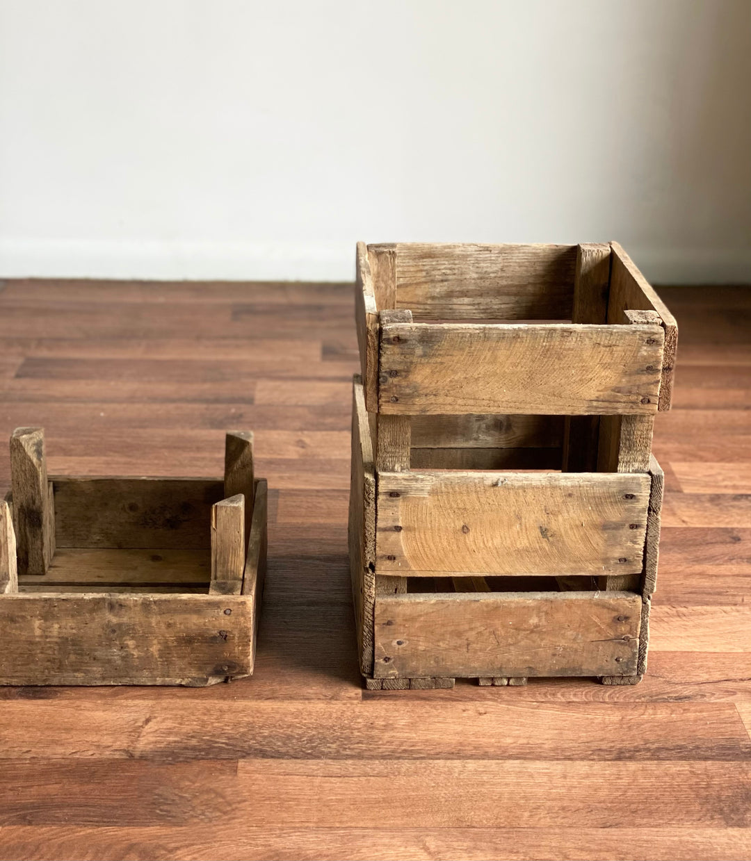 antique demijohn crate