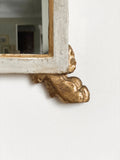 vintage white & gold mirror