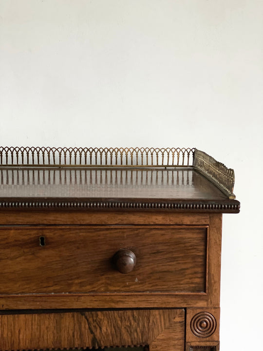 antique tiger oak sideboard