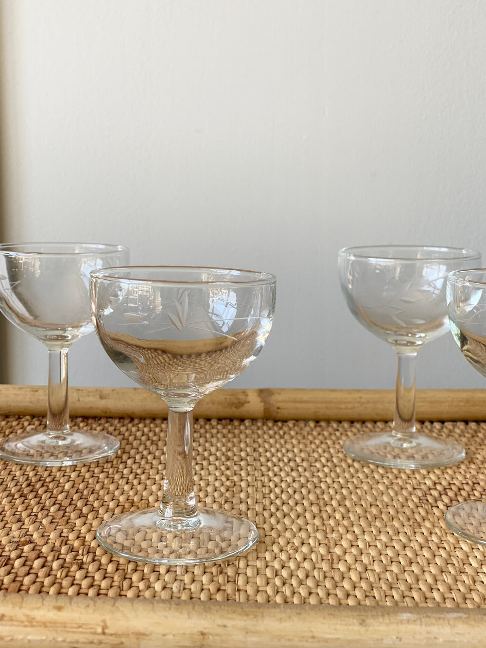vintage French aperitif glasses