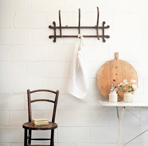 antique french bentwood coat rack