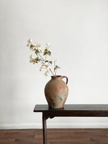 antique extra large terra cotta vessel