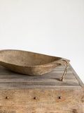 antique wood trencher bowl