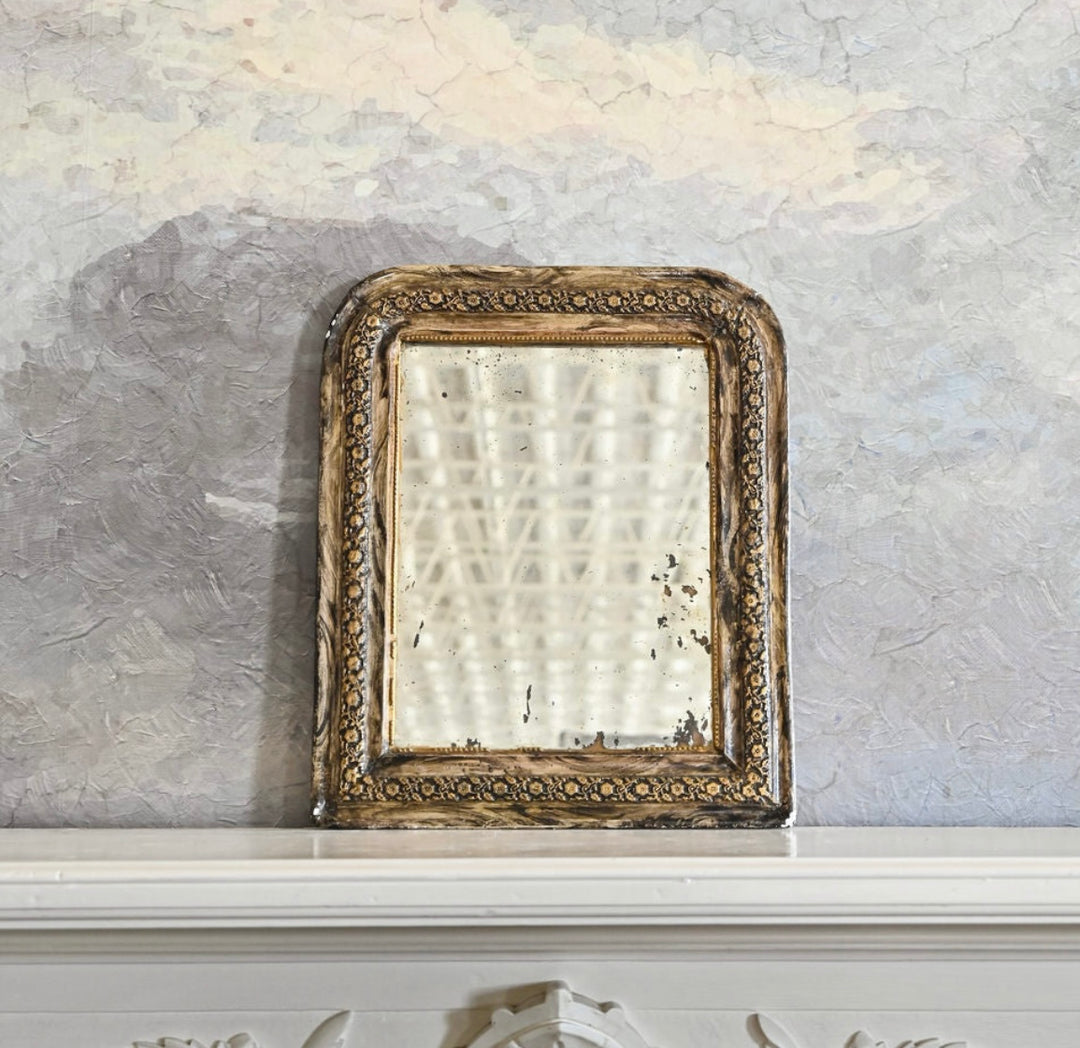 antique French petite Louis Philippe mirror