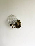 pair of vintage bubble glass sconce lights