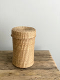 vintage sweetgrass basket, tall