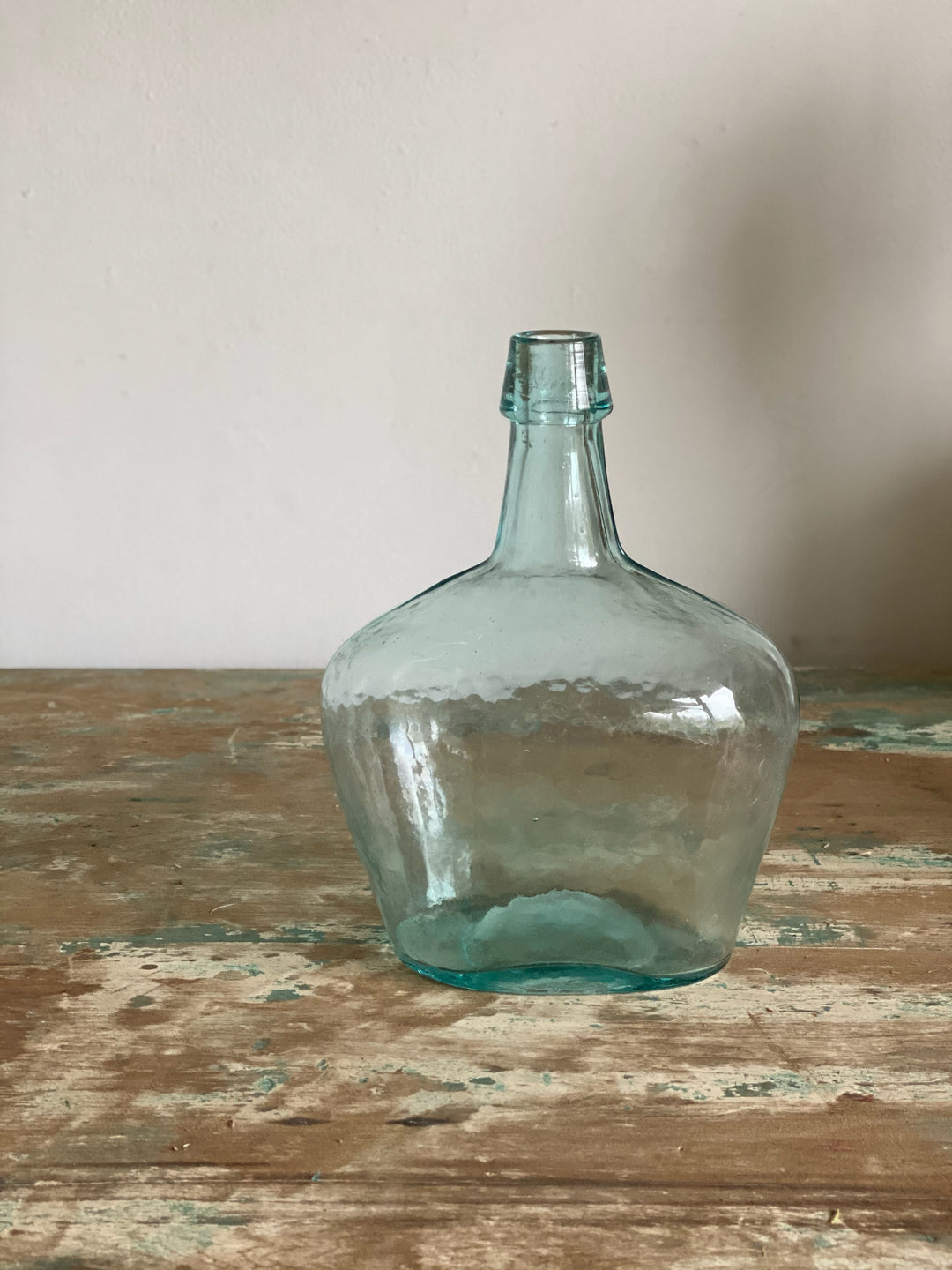 antique hand blown liquor bottle
