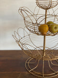 vintage French 3 tier wire display