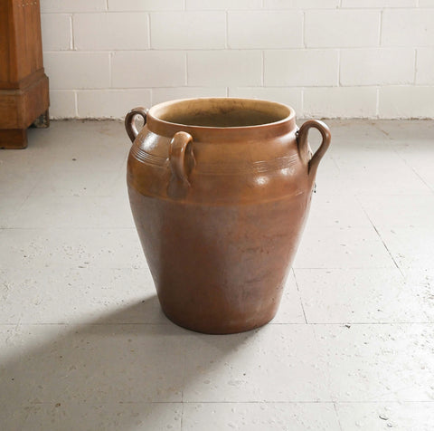 vintage french 60L stoneware pot
