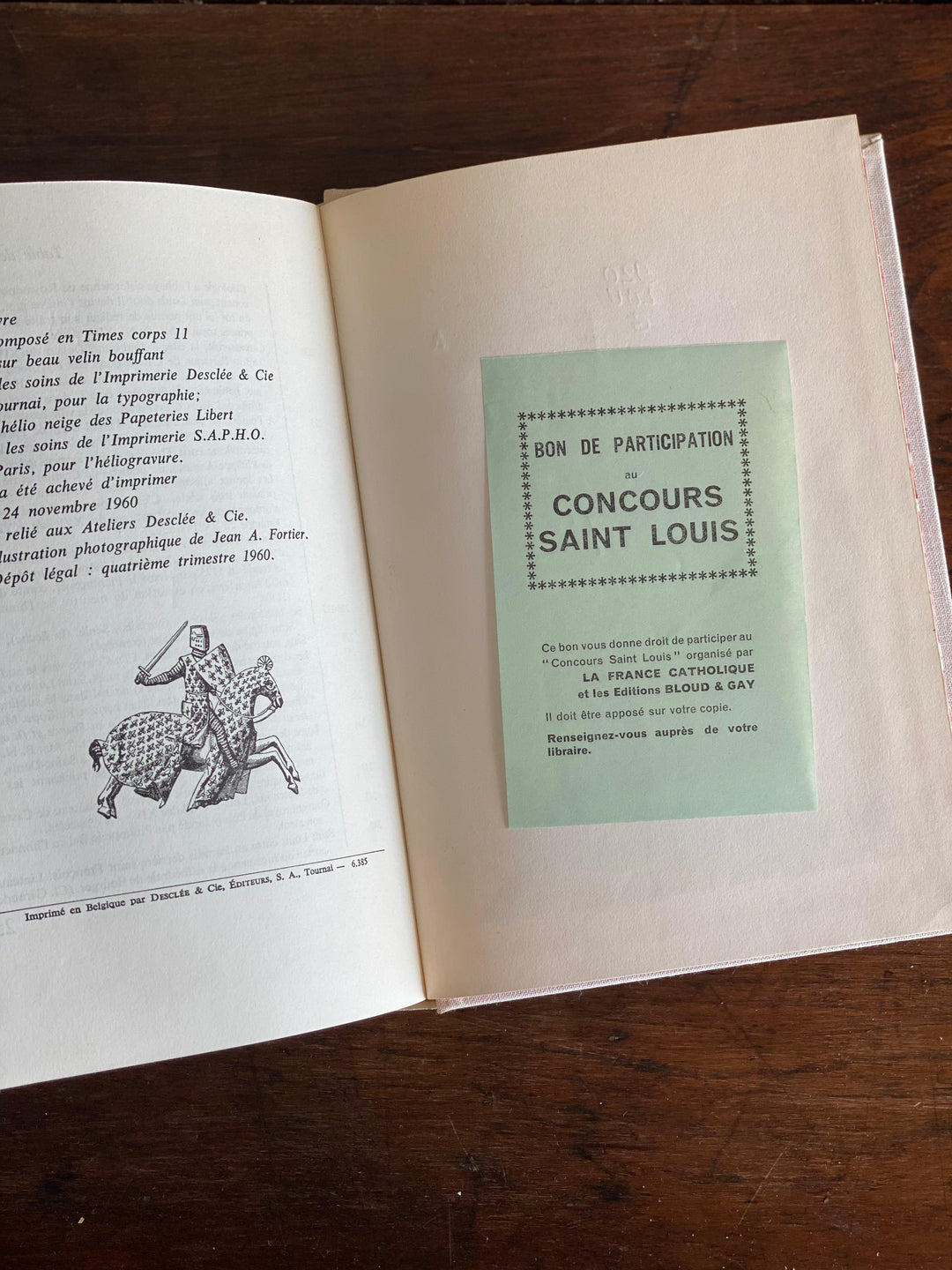 set of vintage French books, “saint louis” & “enfants de paris”