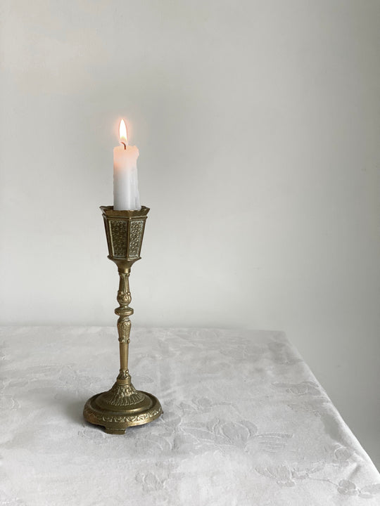 vintage French liturgical candlestick