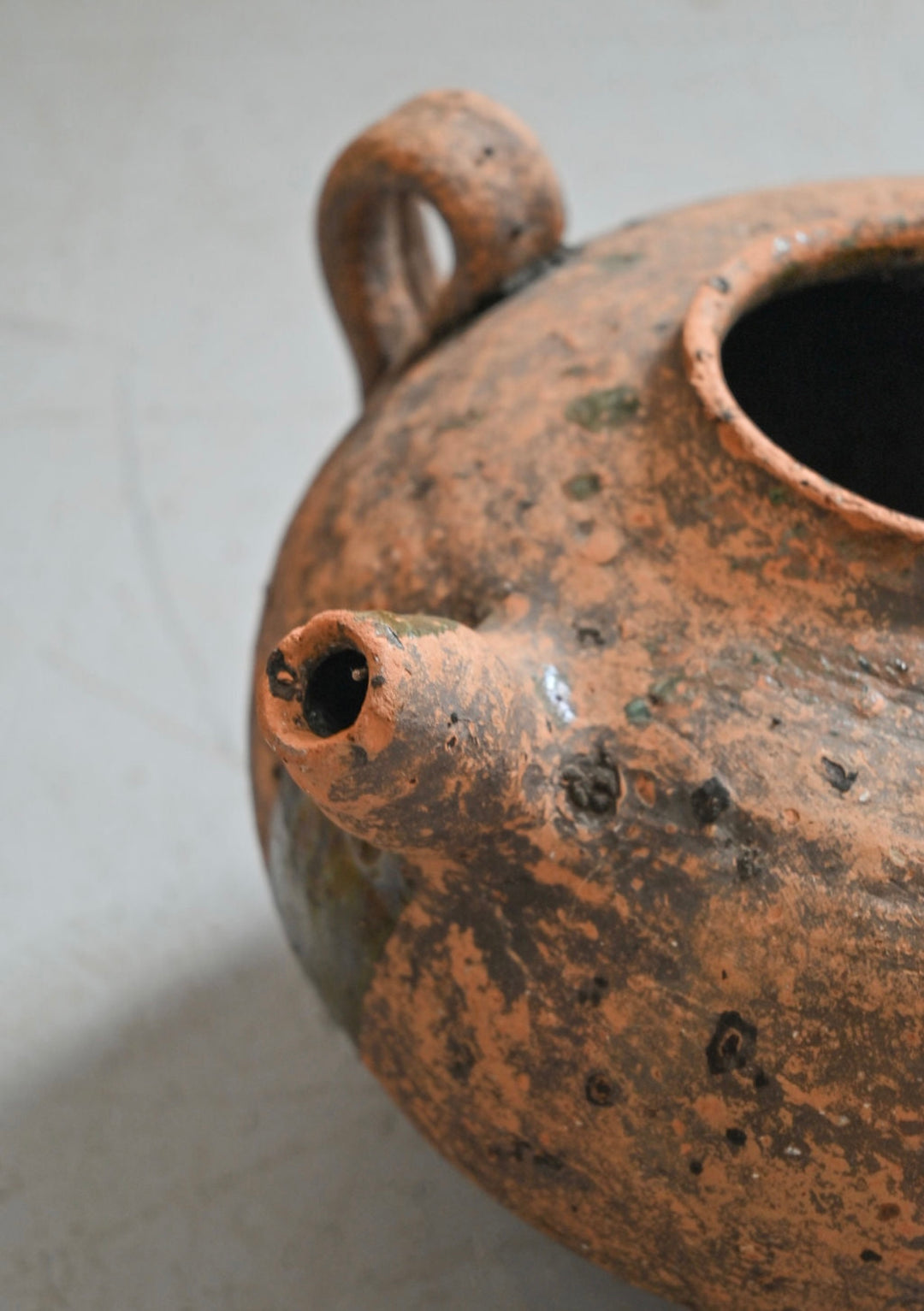 antique french terracotta water vessel