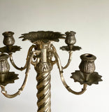 antique extra large Scottish candelabra