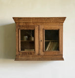 antique oak hanging cabinet