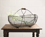 large antique french harvest basket