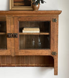 antique glass front cabinet