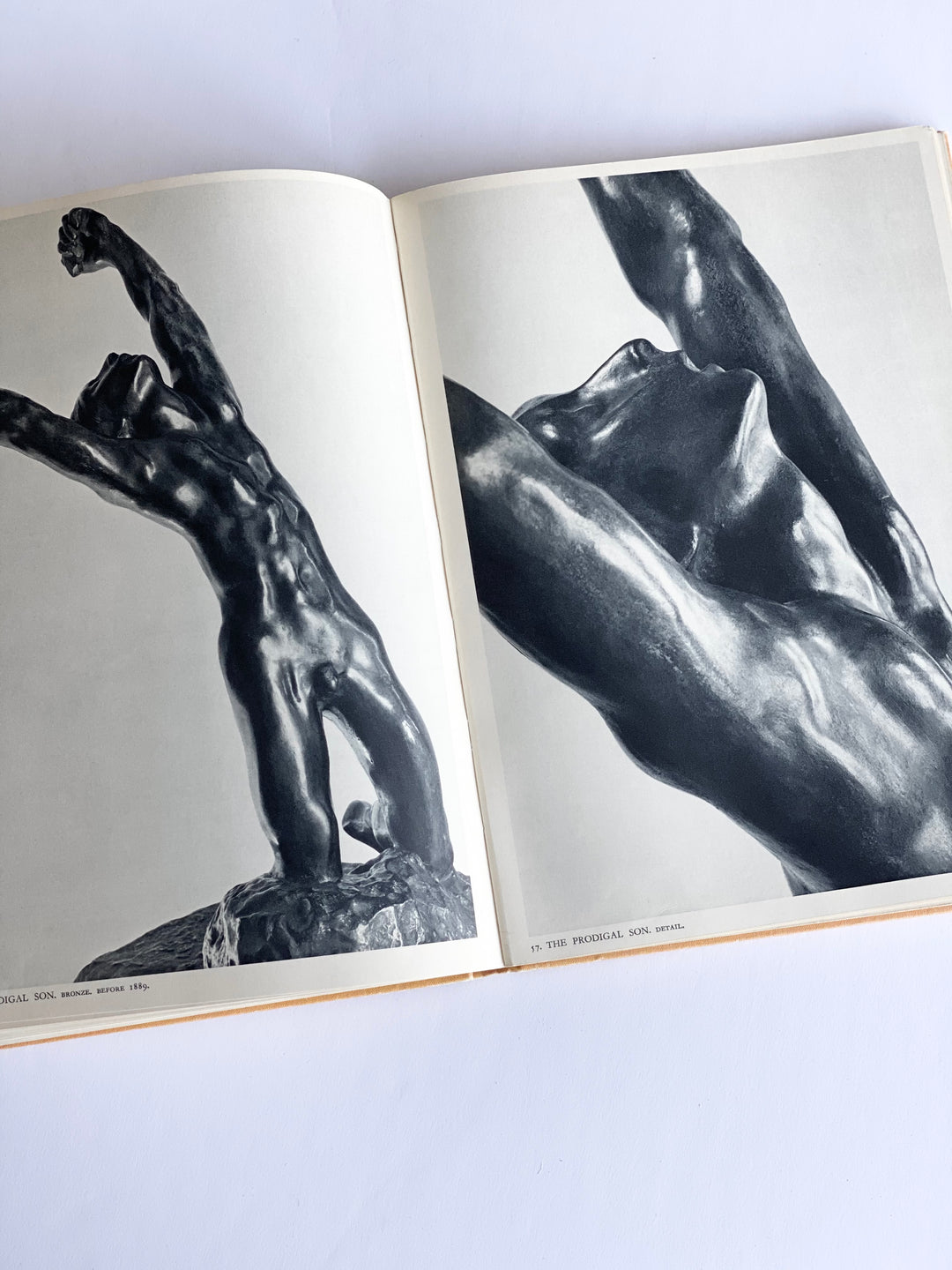 vintage art book, “Auguste Rodin”