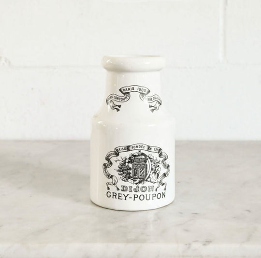 extra large vintage french dijon grey-poupon jar, large