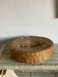 woven antique sewing basket