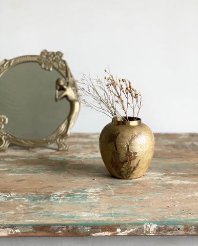 vintage cloisonné ginger jar