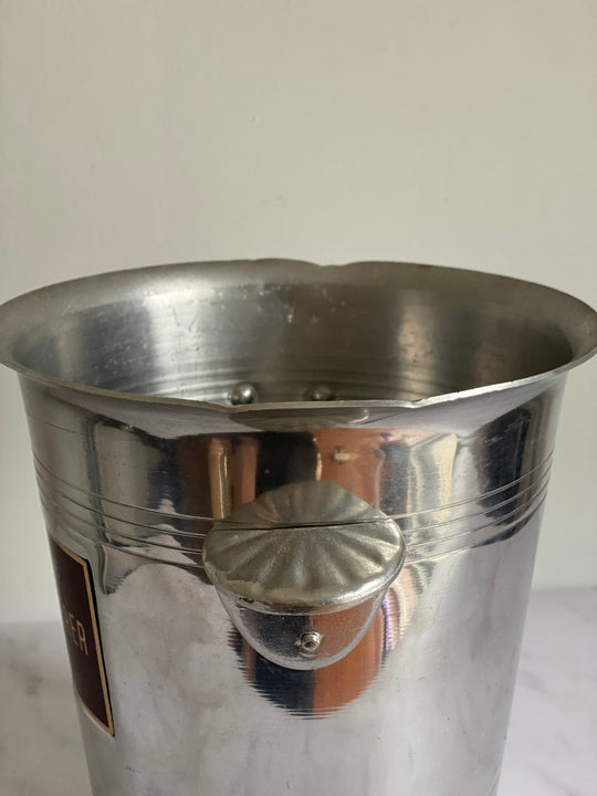 vintage French aluminum champagne buckets
