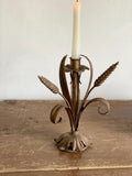 vintage Italian forged metal candle stick