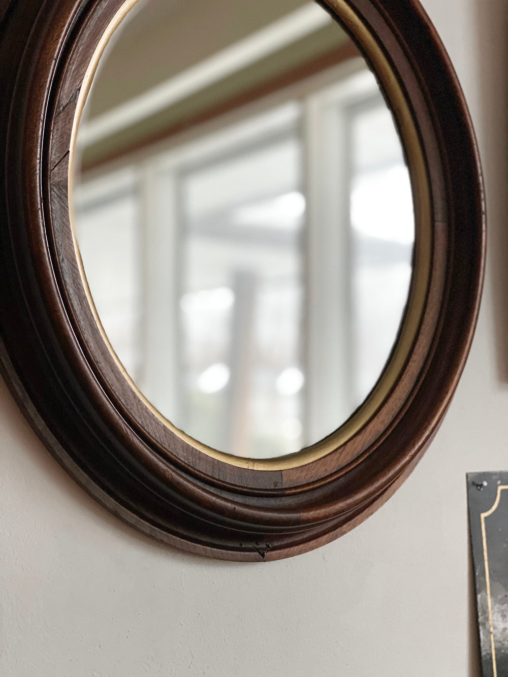 antique walnut mirror