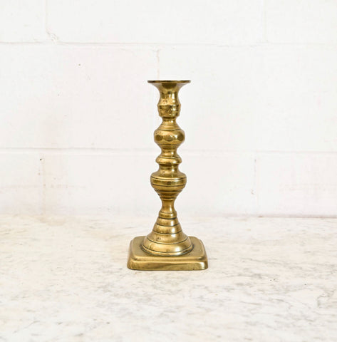 vintage french brass candle stick