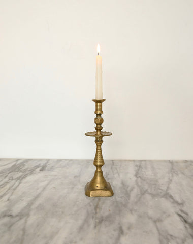 quirky vintage French brass candle holder