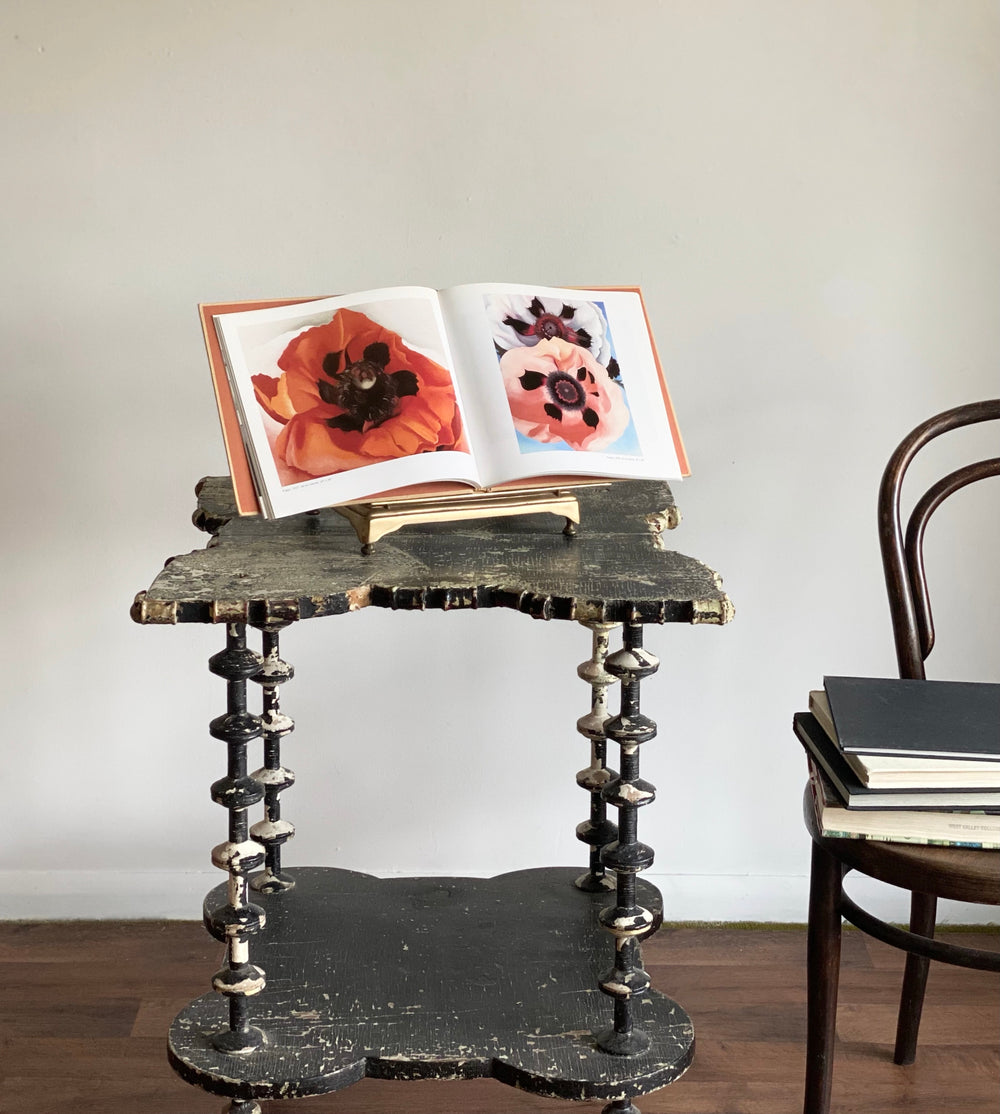 vintage brass bookstand