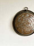 antique French hand forged copper sieve