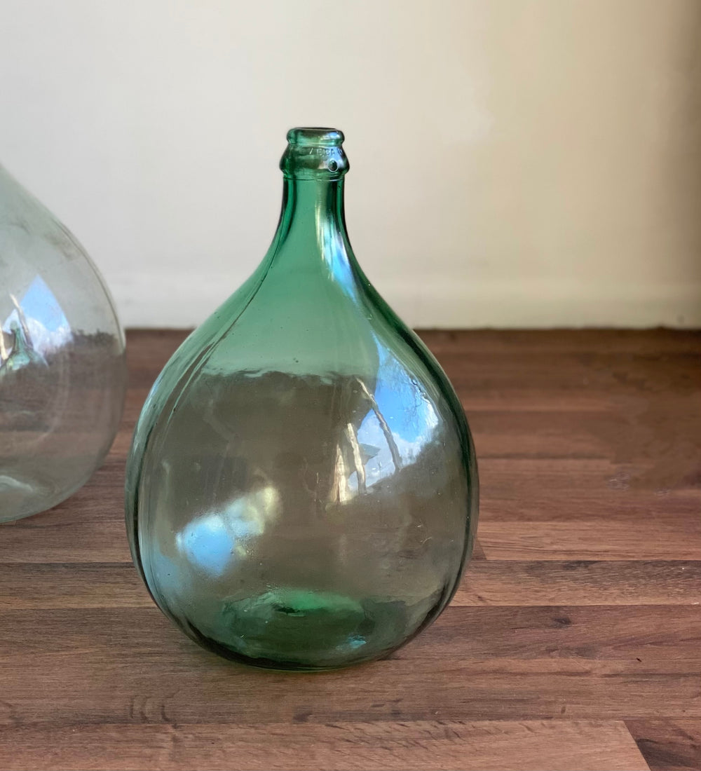 vintage demijohn bottles