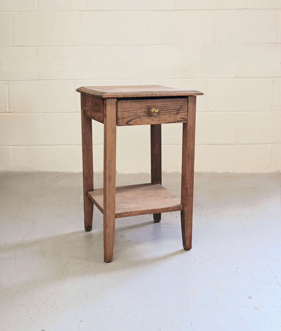 vintage french side table with drawer