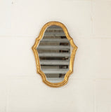 vintage french gilt wood and plaster mirror