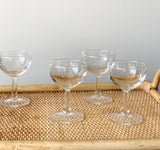 vintage French aperitif glasses