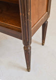 turn of the century Louis XVI Style marble top bookcase