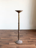 vintage brass adjustable pedestal