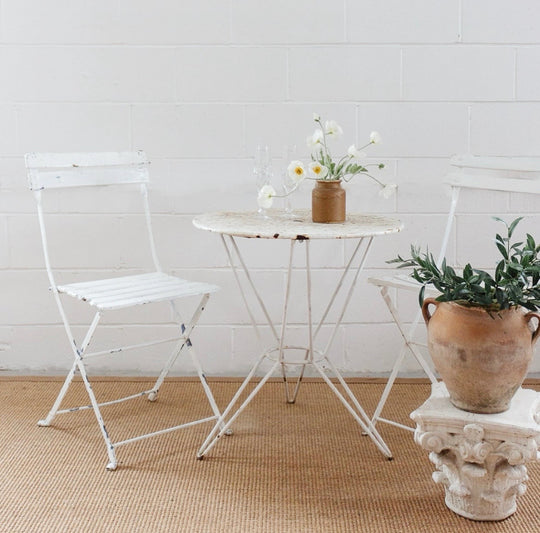 midcentury french bistro garden table